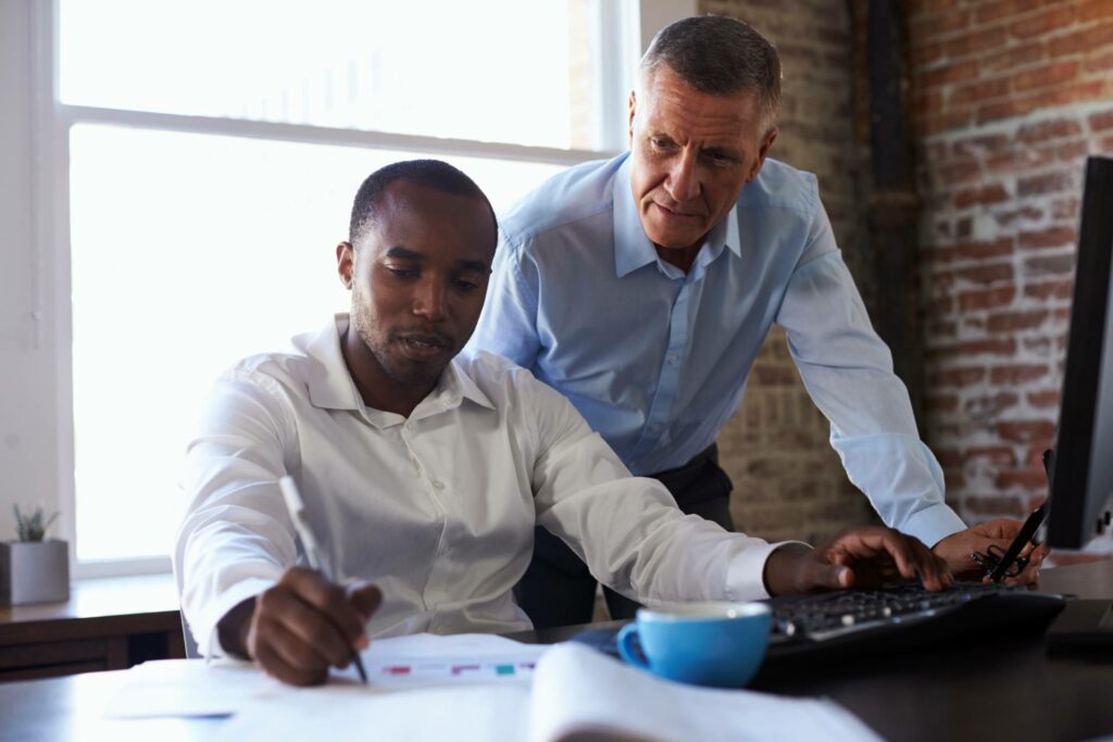 IT team discussing services